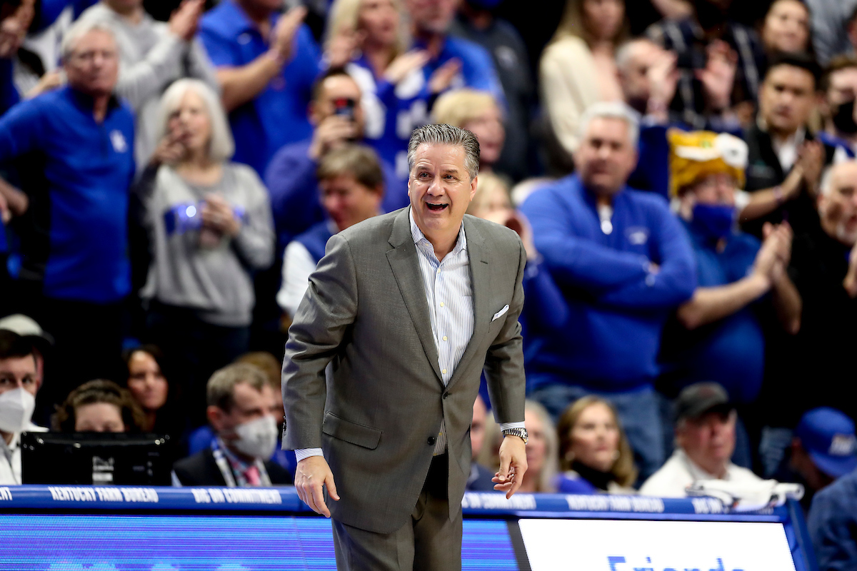 John Calipari.Kentucky beat Alabama 90-81.Photos by Chet White | UK Athletics