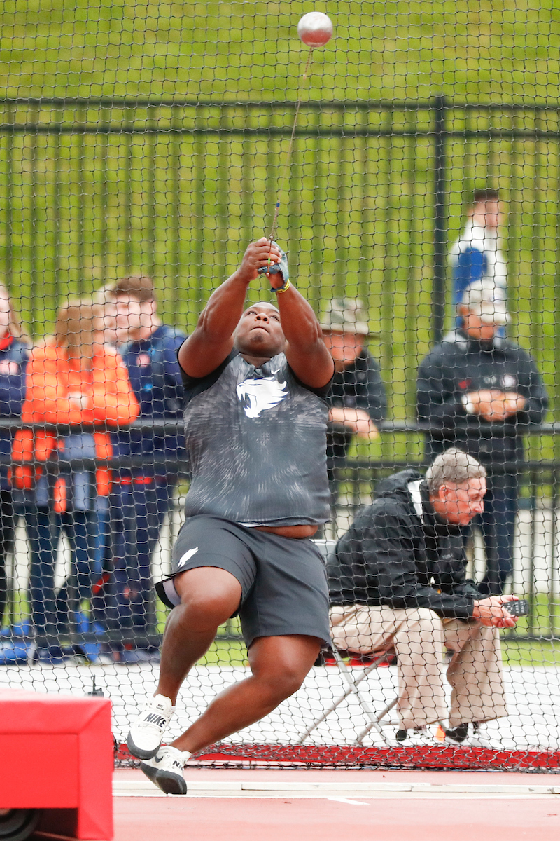 Charles Lenford.

Day one of the 2019 SEC Outdoor Track and Field Championships.