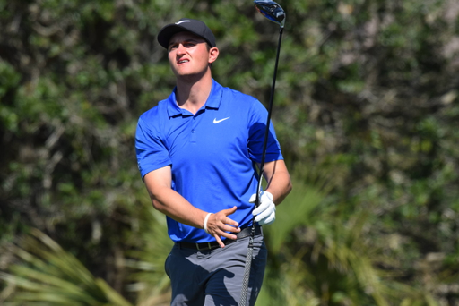 Lukas Euler at the SEC Golf Championship. (Steven Colquitt)