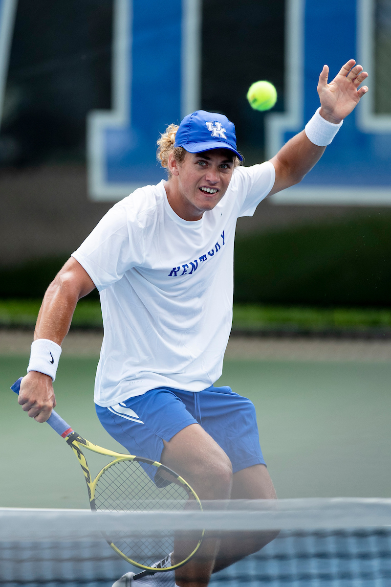 Liam Draxl.

Kentucky beat DePaul 4-0 in the first round of the 2022 NCAA Men’s Tennis Tournament.

Photo by Elliott Hess | UK Athletics