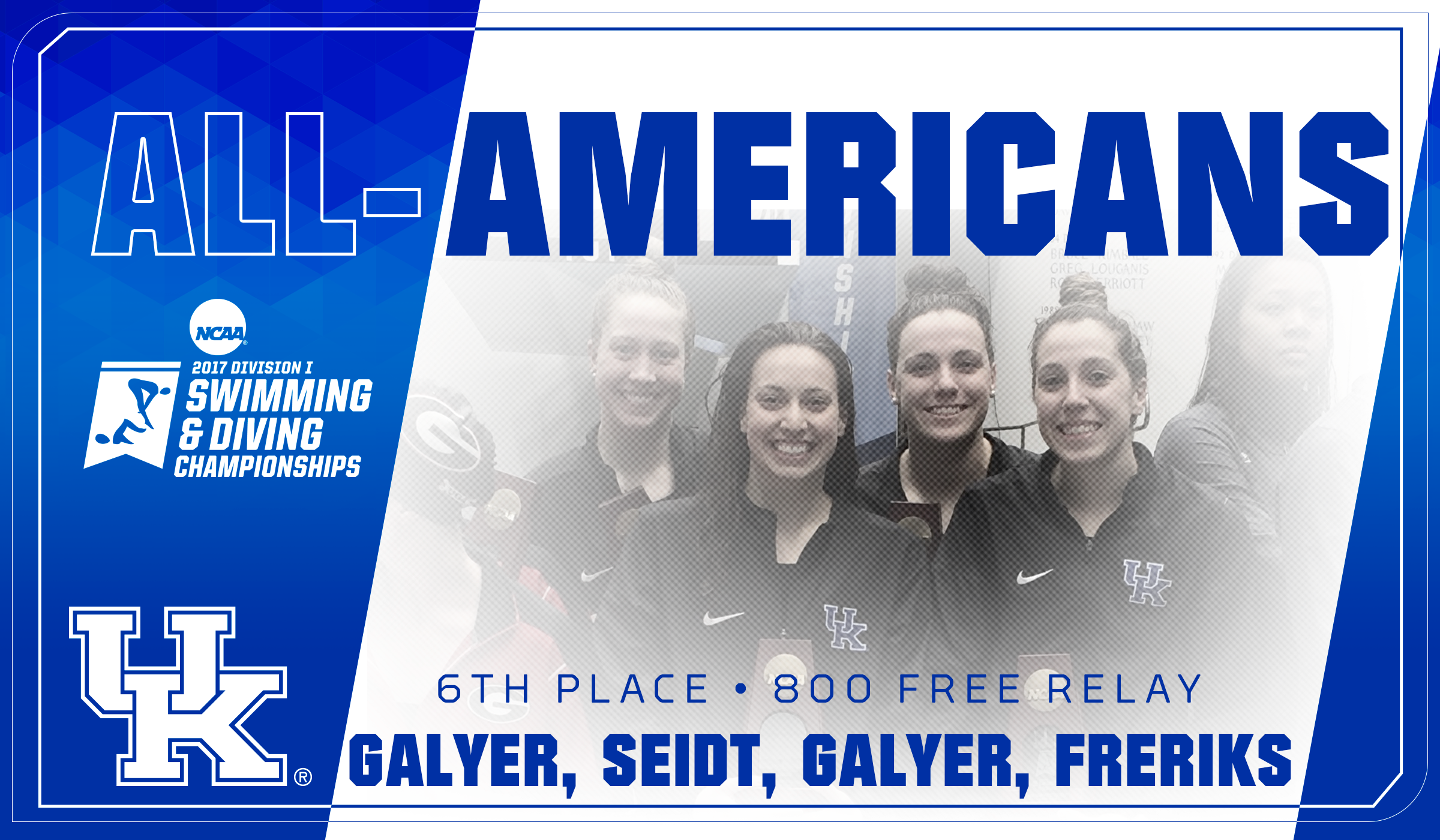 Kentucky Earns All-America First Team Honors with School Record 800 Free Relay