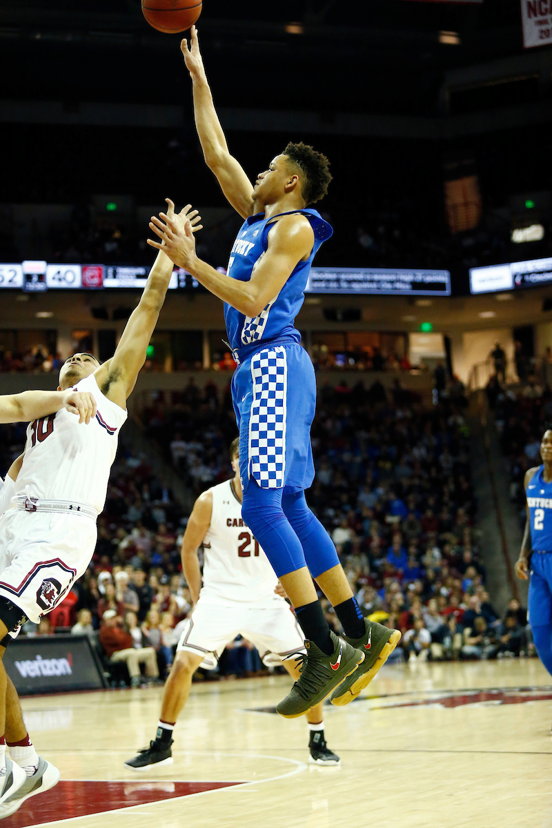 Kevin Knox.

The University of Kentucky men?s basketball falls to South Carolina 76-68 on Wednesday, 
January 16th, 2018, at Colonial Life Arena in Columbia, SC.

Photo by Quinn Foster I UK Athletics