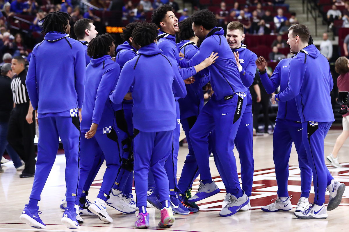 Team. Johnny Juzang.

Kentucky beat Texas A&M 69-60.

Photo by Elliott Hess | UK Athletics