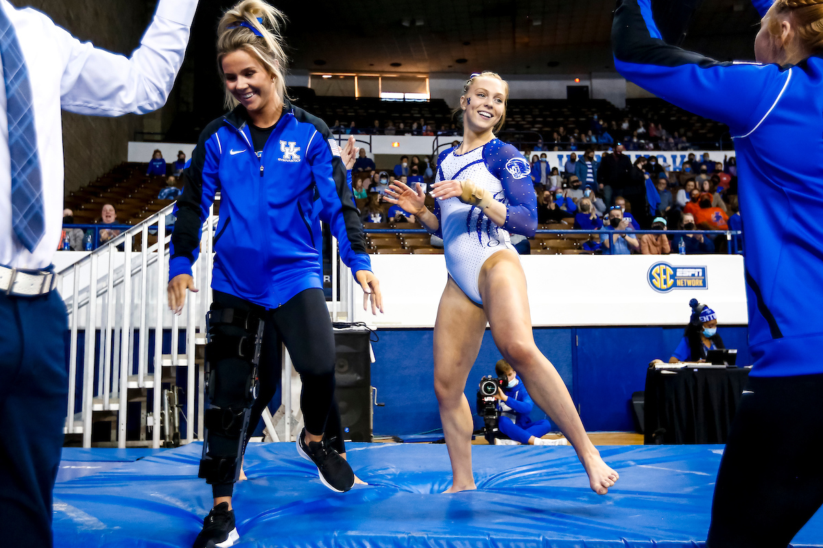 Jillian Procasky.

Kentucky gymnastics loses to Florida.

Photo by Tommy Quarles | UK Athletics