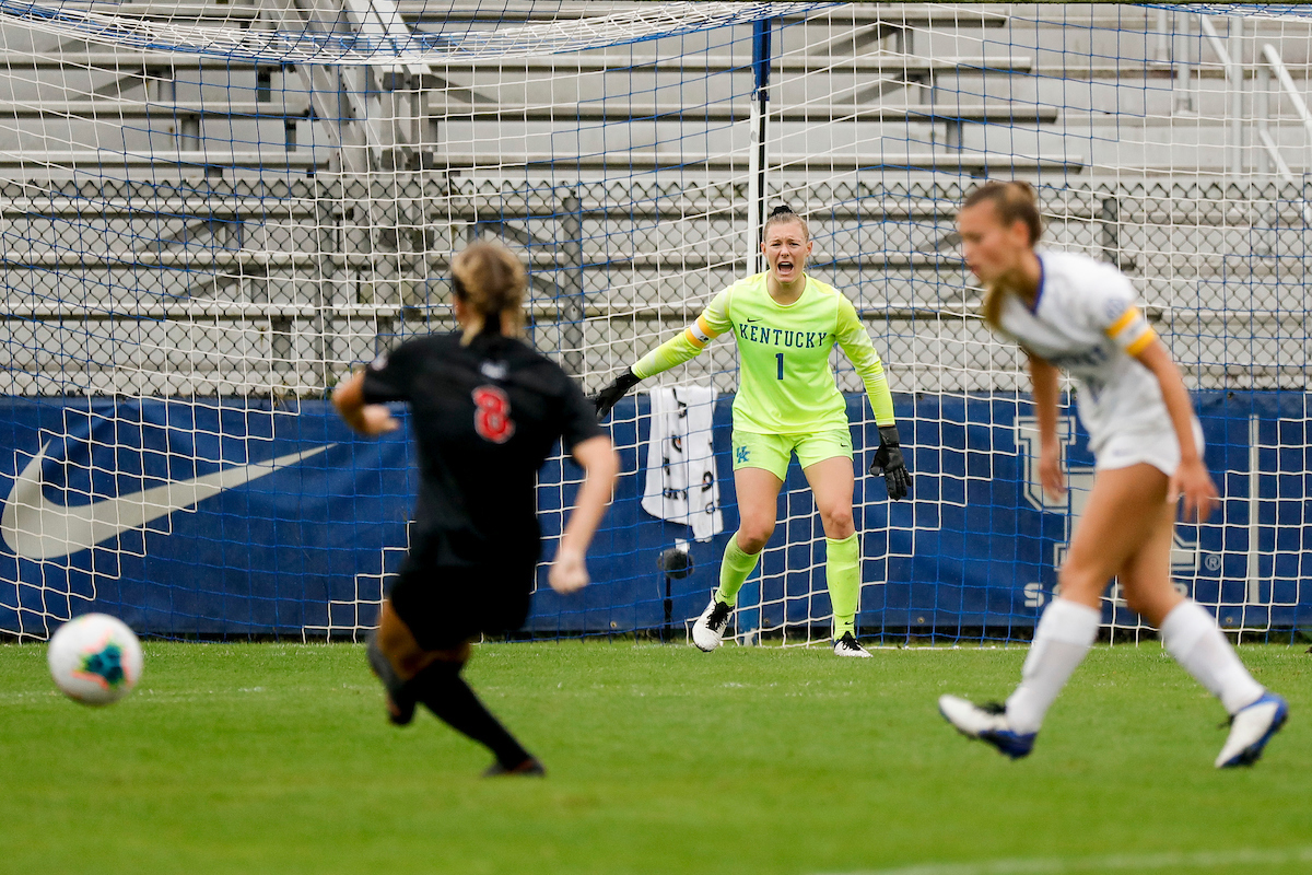 Brooke Littman.

UK women’s soccer tied Georgia 1-1 in double OT on Sunday, October 11, 2020, at The Bell in Lexington, Ky.

Photo by Chet White | UK Athletics