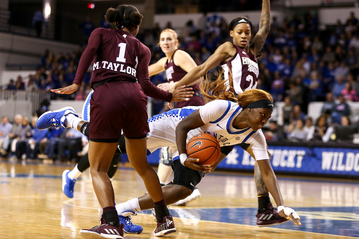 Rhyne Howard. 

Kentucky beat Mississippi State 73-62.

Photo by Eddie Justice | UK Athletics