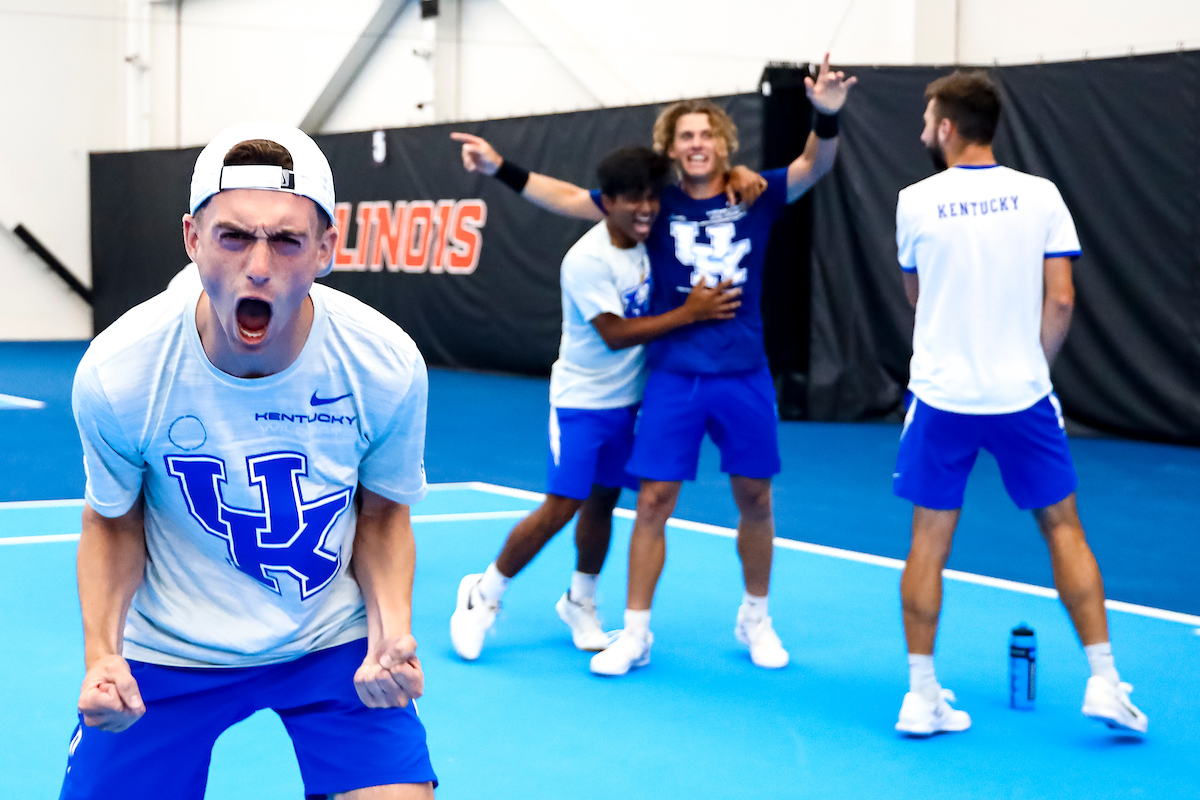 Jonathan Sorbo. Celebration.

Kentucky beats Ohio State 4-1.

Photo by Eddie Justice | UK Athletics