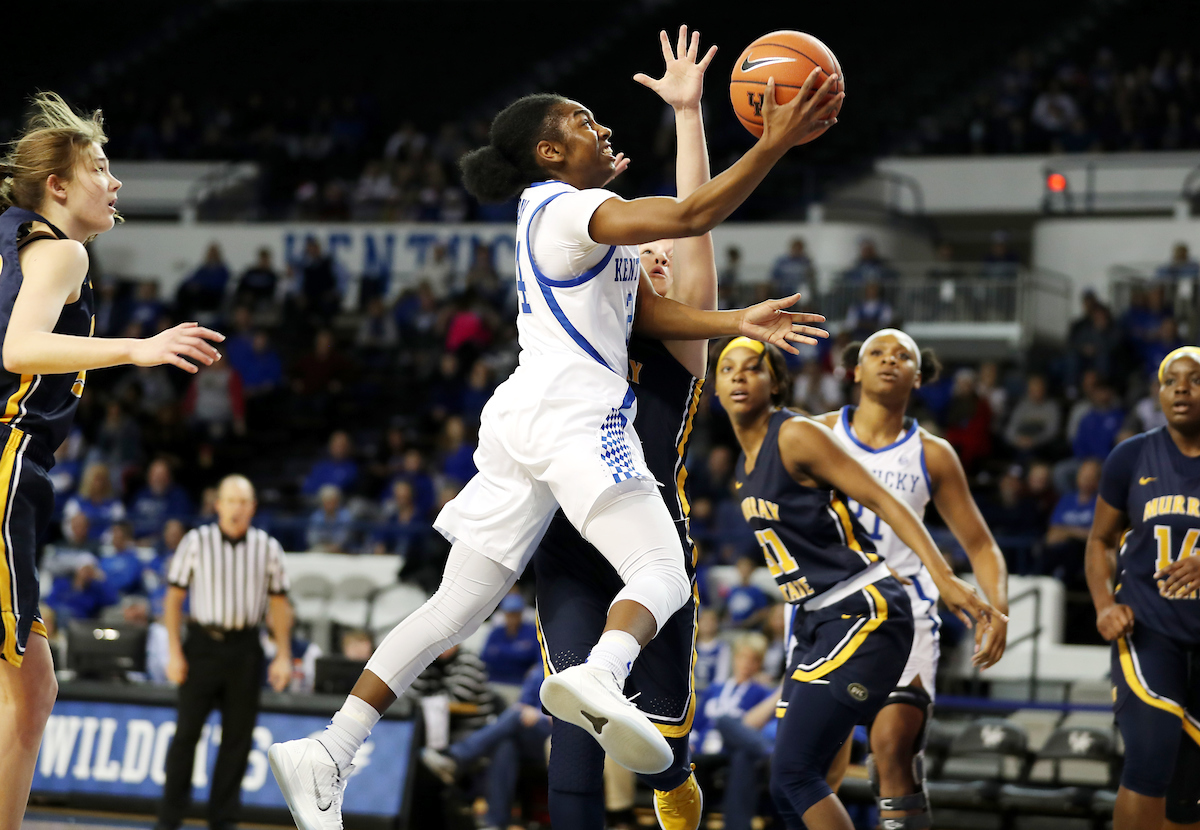 Taylor Murray
The women's basketball team beat Murray State 88-49 on Friday, December 21, 2018. 

Photo by Britney Howard  | UK Athletics