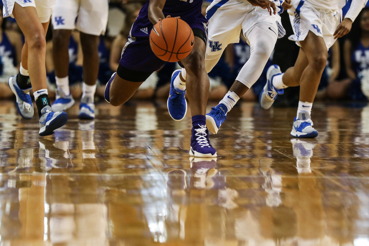 Team. 

UK Women's Basketball beat High Point University 71-49 at Memorial Coliseum  on Sunday, November 18th, 2018.

Photo by Eddie Justice | UK Athletics