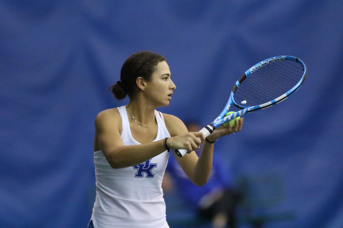 UK Women's Tennis in action against NC State on Saturday, January 27, 2018 at the Hilary J. Boone Tennis Center in Lexington, Ky.

Photos by Noah J. Richter | UK Athletics