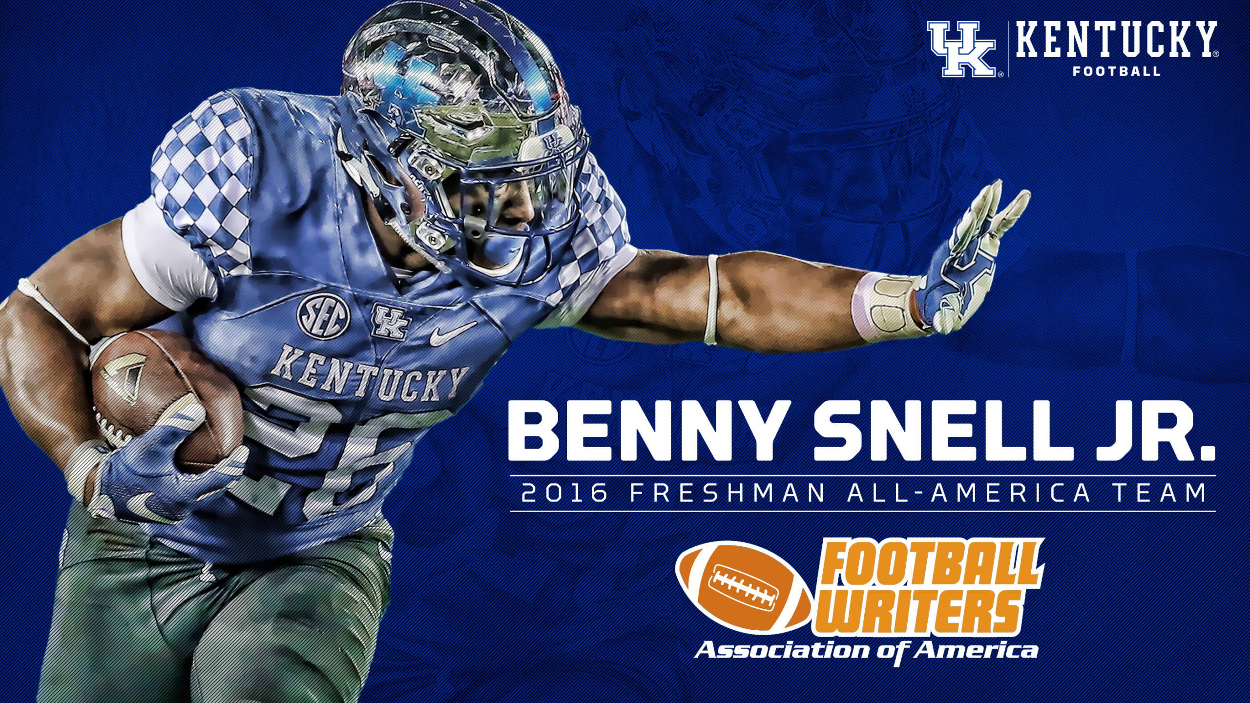 Benny Snell Named FWAA Freshman All-American