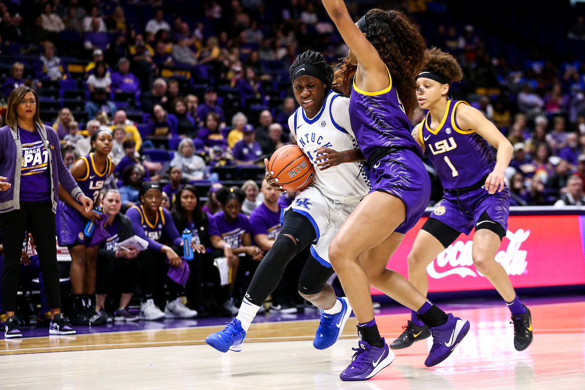 Rhyne Howard. 

Kentucky falls to LSU 65-59. 

Photo by Eddie Justice | UK Athletics