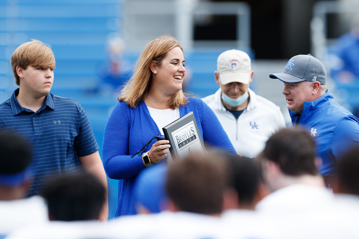 LeAnne Schlarman.

2021 UK Football Spring Practice.

Photo by Elliott Hess | UK Athletics