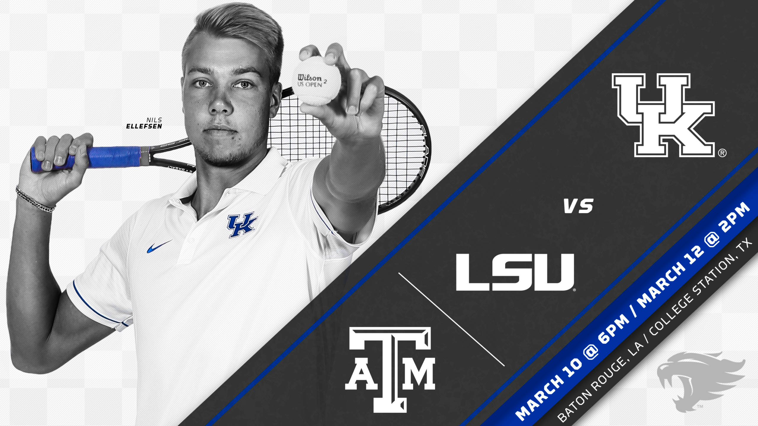 Kentucky Men’s Tennis Heads to LSU, Texas A&M to Continue SEC Play