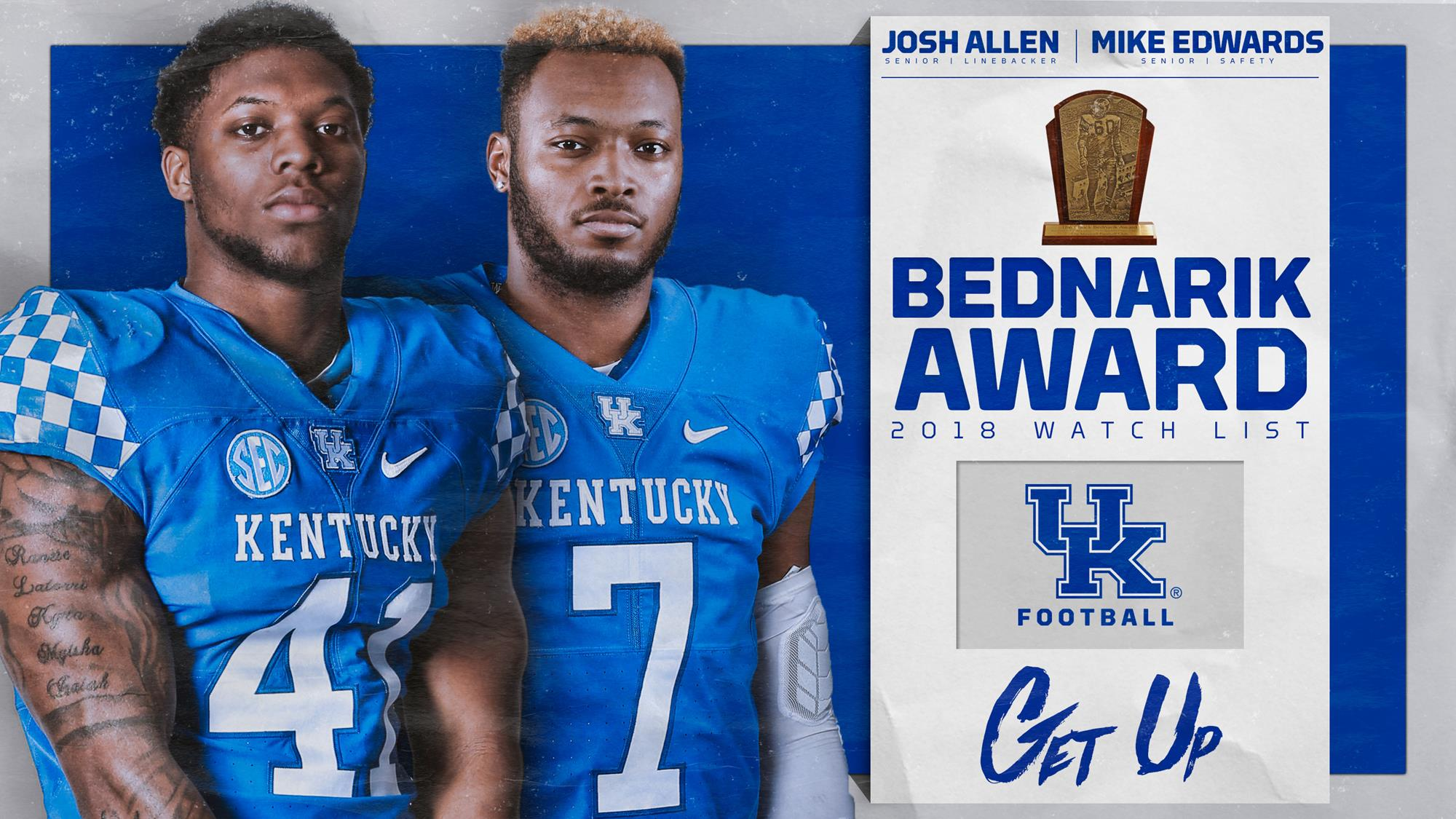 Josh Allen, Mike Edwards Named to Bednarik Award Watch List