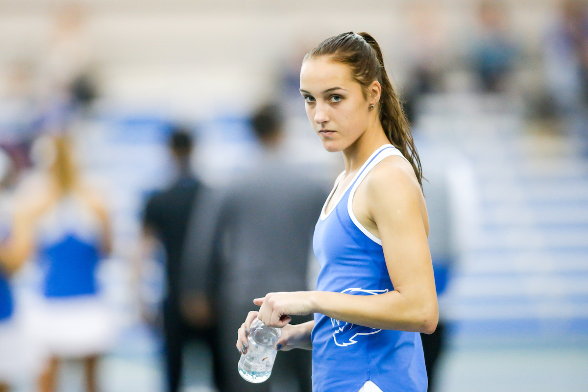 Anastasia Tkachenko.

Kentucky women's tennis hosts Kennesaw State.

Photo by Isaac Janssen | UK Athletics