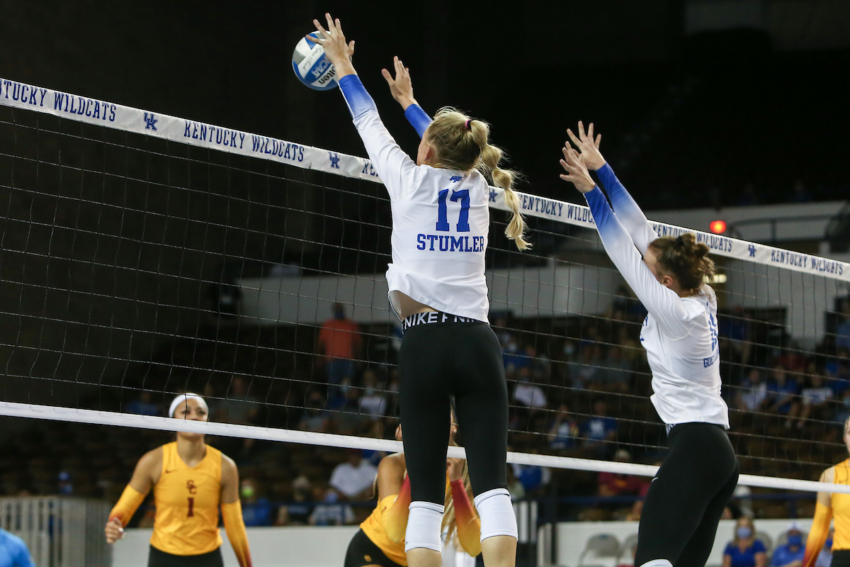 Alli Stumler.

Kentucky beats USC 3 - 0.

Photo by Sarah Caputi | UK Athletics