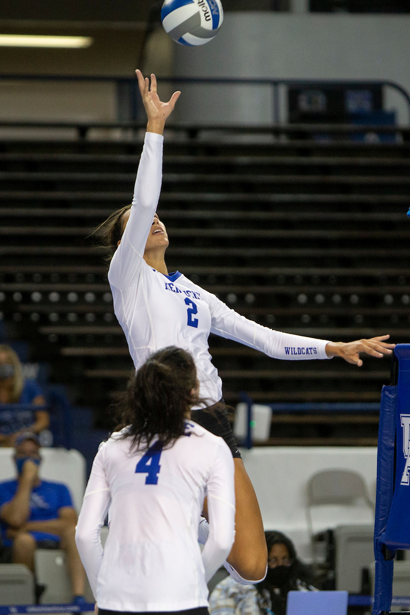 Madi Skinner.

Kentucky loses to Creighton 0 - 3.

Photo by Sarah Caputi | UK Athletics