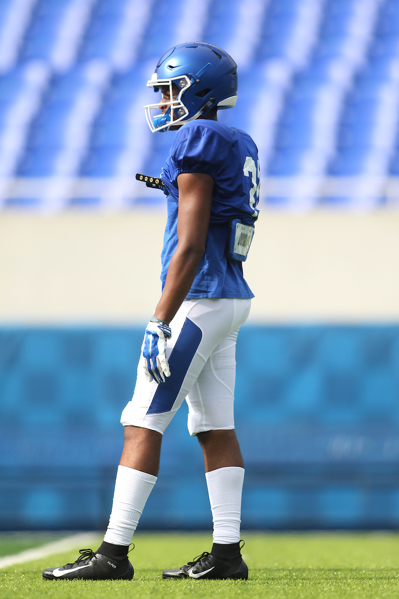 Sihiem King.

The University of Kentucky football team holds a inter-squad scrimmage on Saturday, August 18th, 2018 at Kroger Field in Lexington, Ky.

Photo by Quinlan Ulysses Foster I UK Athletics