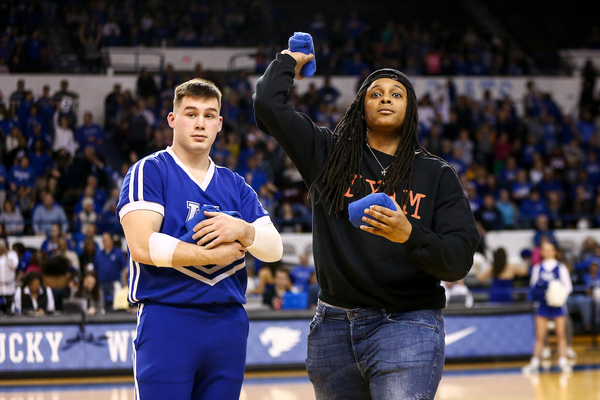 Alumni. 

Kentucky beat Mississippi State 73-62.

Photo by Eddie Justice | UK Athletics