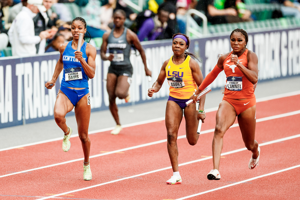 Karimah Davis.

Day Four. The UK women’s track and field team placed third at the NCAA Track and Field Outdoor Championships at Hayward Field in Eugene, Or.

Photo by Chet White | UK Athletics