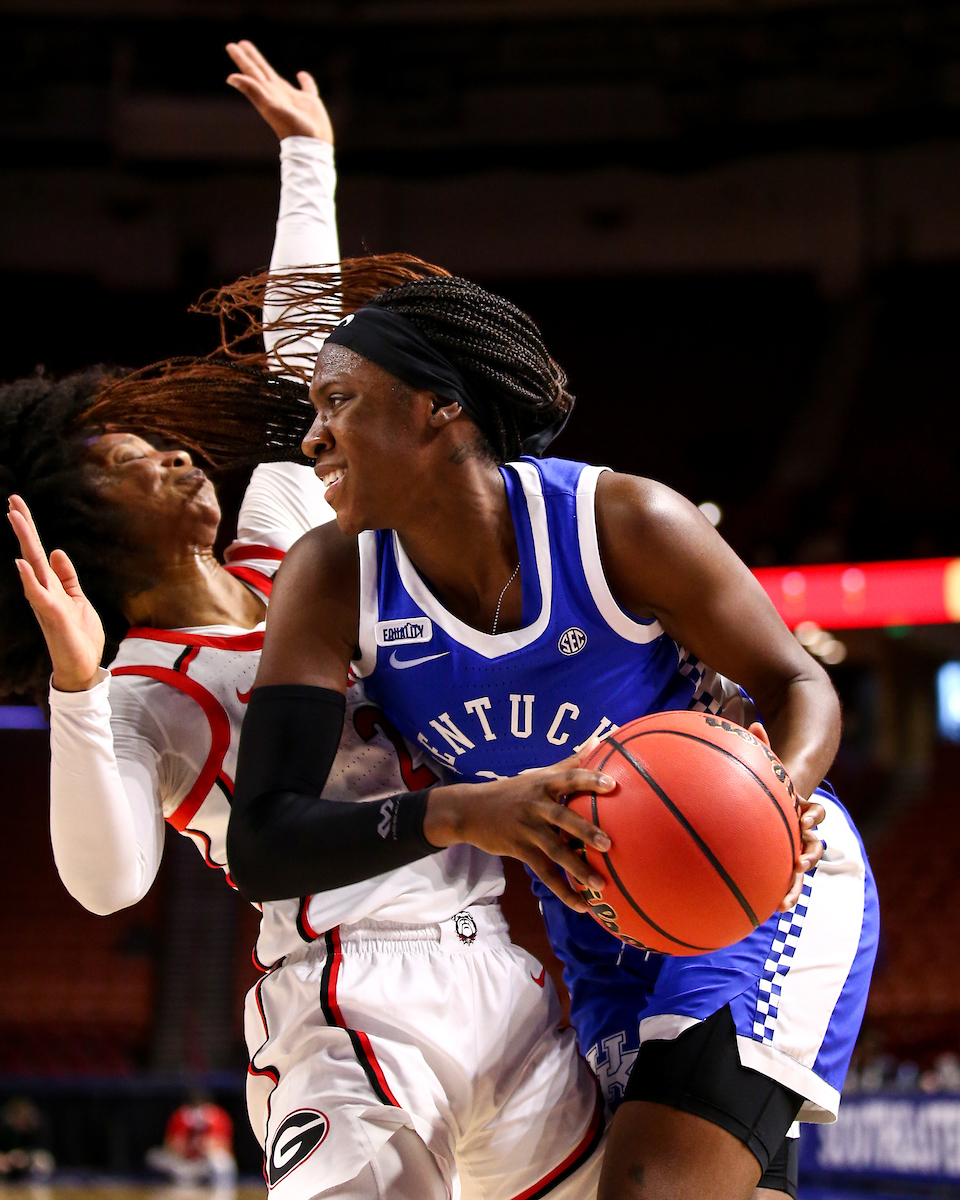 Rhyne Howard. 

Kentucky loses to Georgia 78-66 at the SEC Tournament. 

Photo by Eddie Justice | UK Athletics