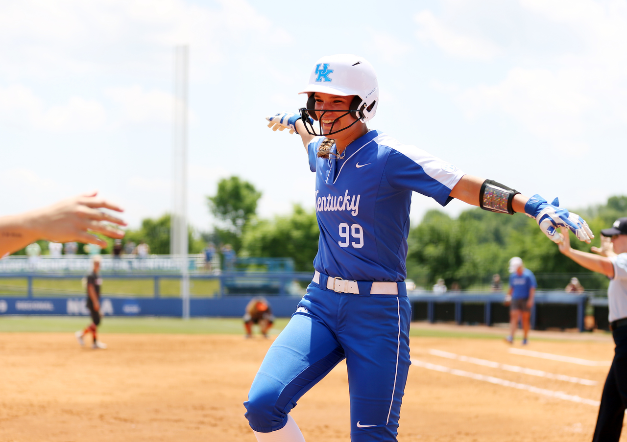 Kayla Kowalik

Softball beat Virginia Tech 8-1 in the second game of the NCAA Regional Tournament.

Photo by Britney Howard | UK Athletics