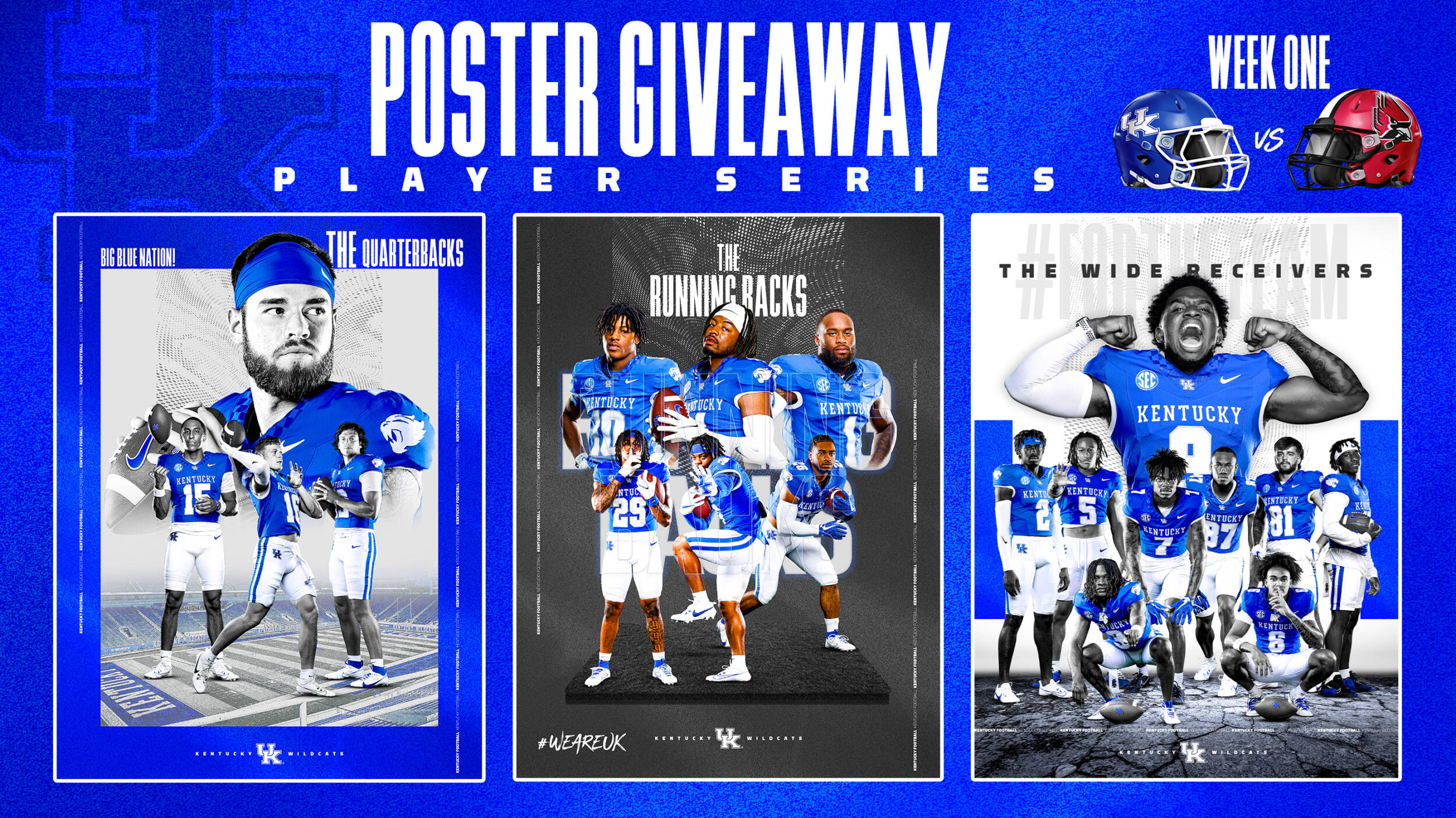 2023 Kentucky Football “Players Series” Posters Available at First Three Home Games