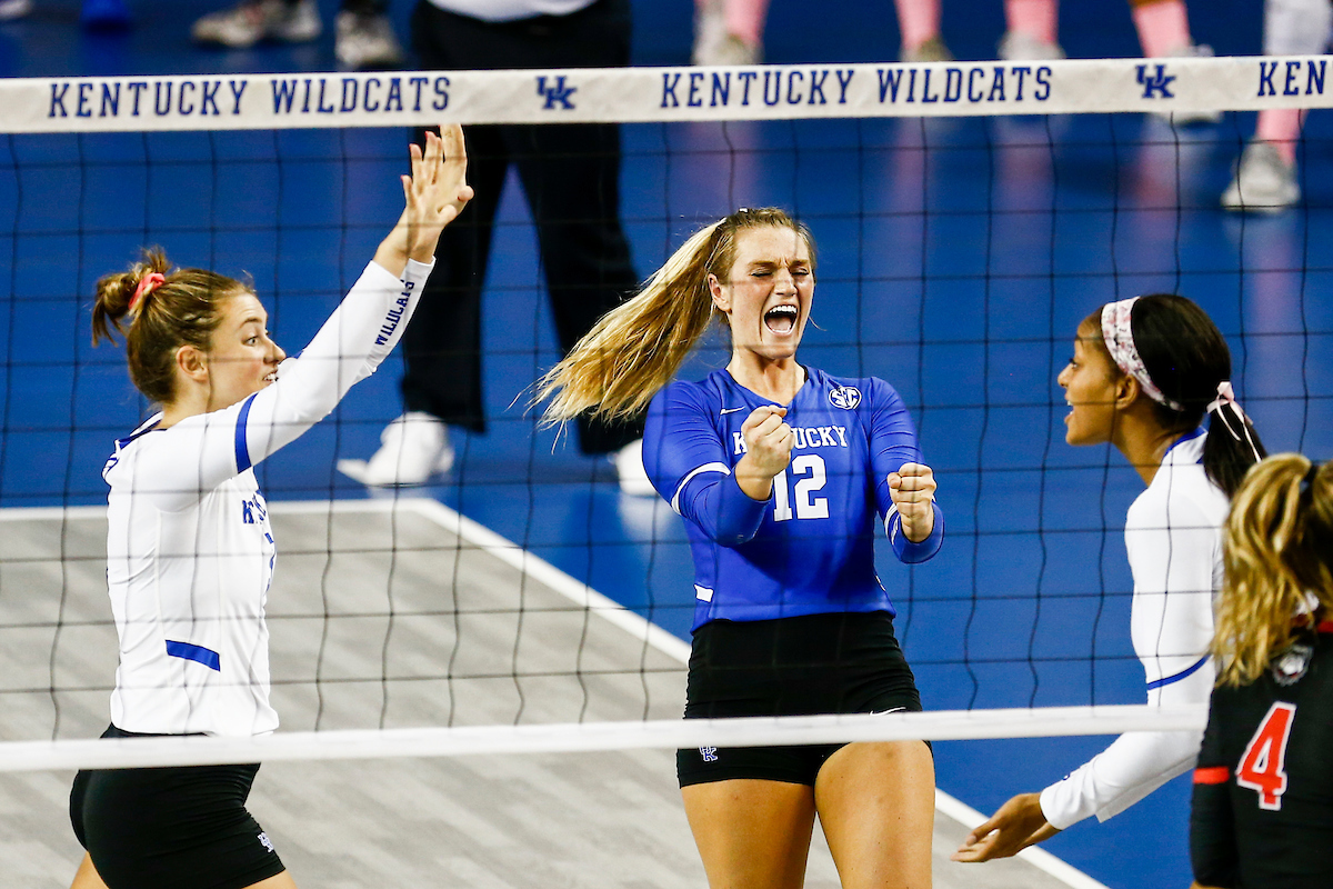 Gabby Curry.

Kentucky falls to Georgia 2-3.

Photo by Hannah Phillips | UK Athletics