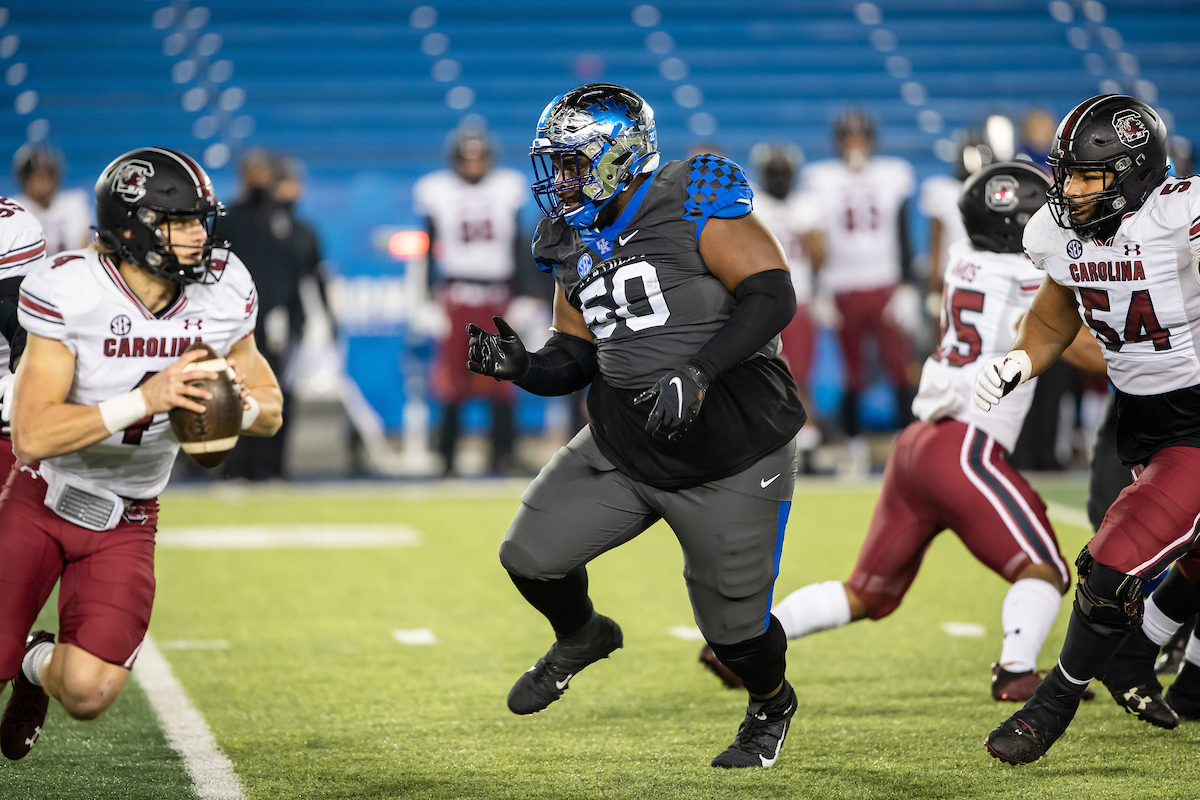 Marquan McCall

Kentucky beats South Carolina, 41-18.

Photo by Jacob Noger | UK Football