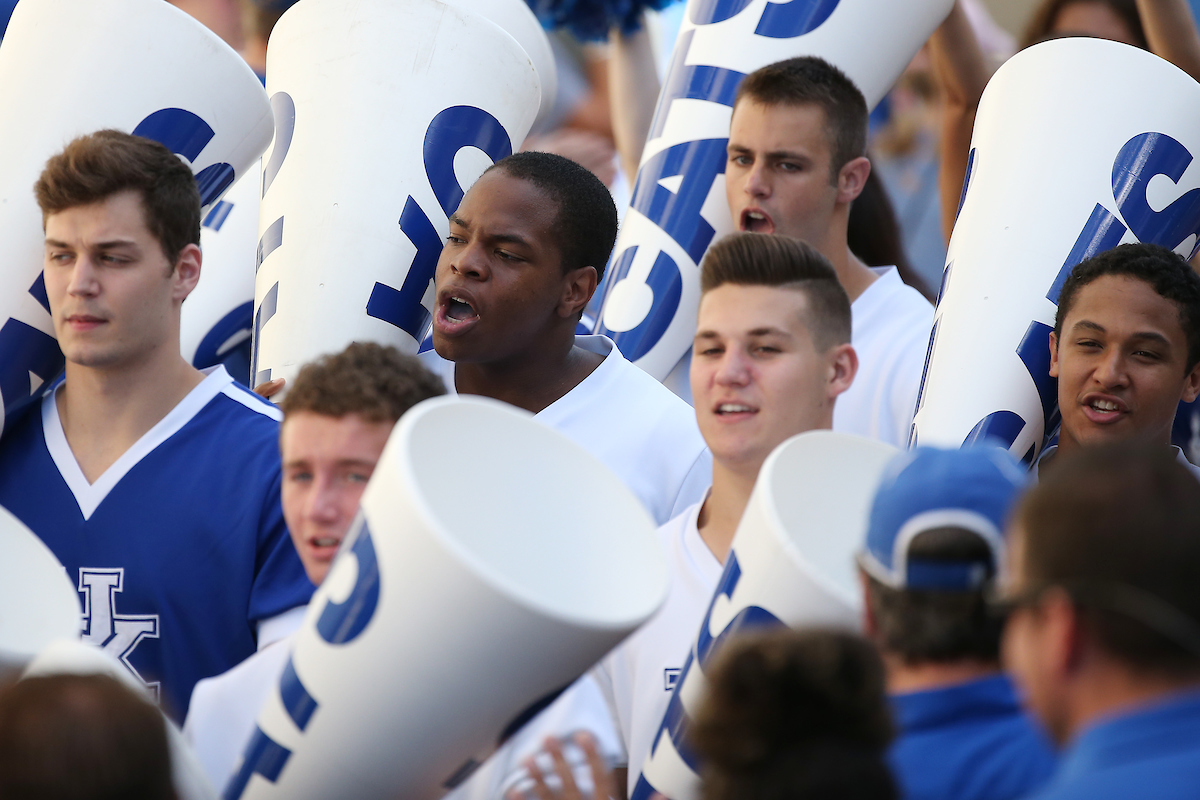 Cheerleaders.

UK football beats Murray State 48-10.

Photo by Chet White | UK Athletics