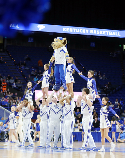 Cheer
The University of Kentucky women's basketball team falls to LSU 70-72 on Sunday, February 4, 2018 at Rupp Arena.

Photo by Britney Howard | UK Athletics