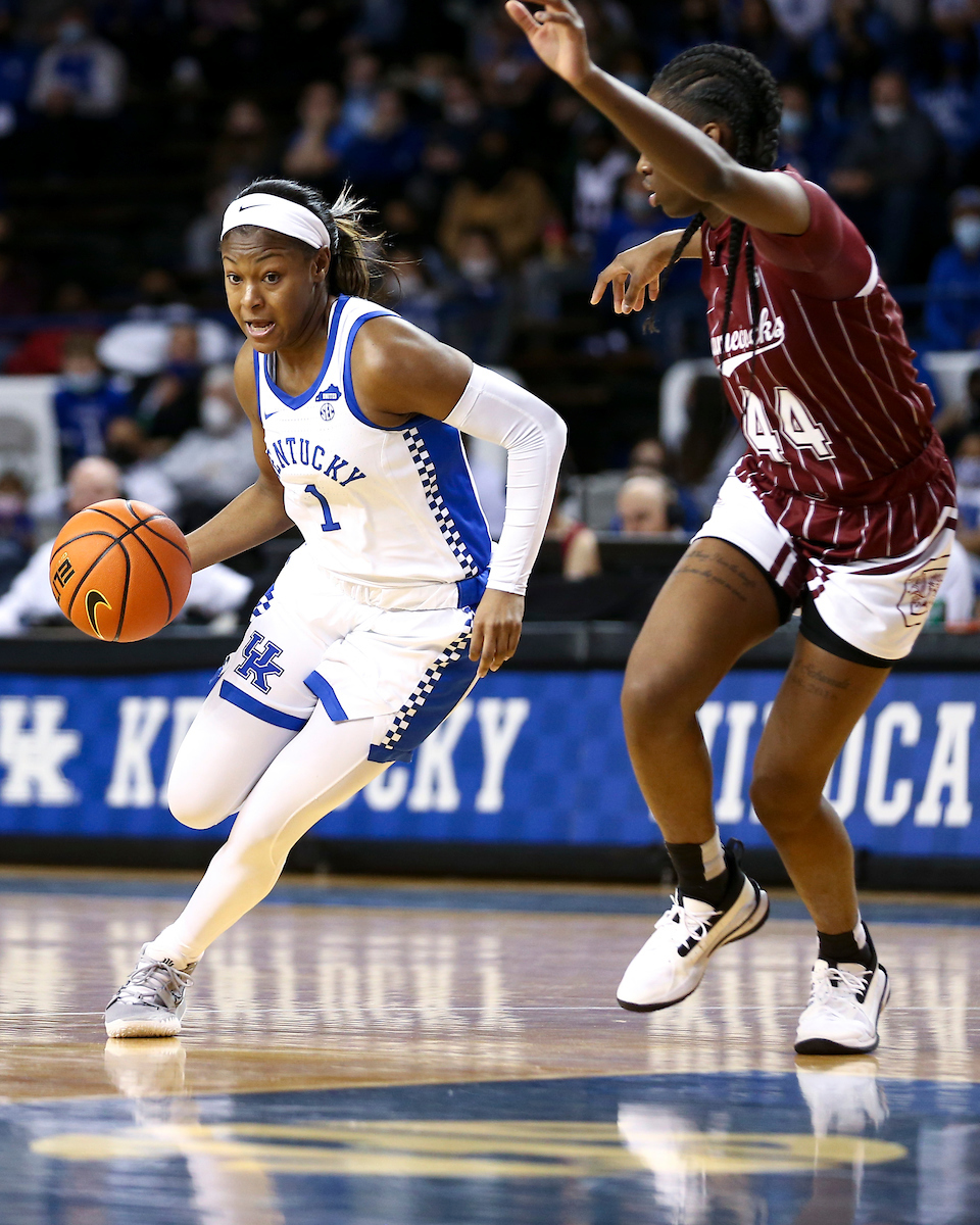 Robyn Benton.

Kentucky loses to South Carolina 59-50.

Photo by Grace Bradley | UK Athletics