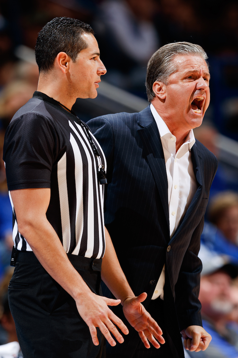 Coach Calipari.

Kentucky beat Lamar 81-56.


Photo by Elliott Hess | UK Athletics