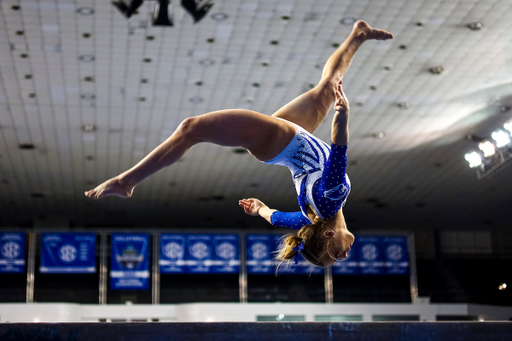 Josie Angeny.

Kentucky gymnastics loses to Florida.

Photo by Eddie Justice | UK Athletics