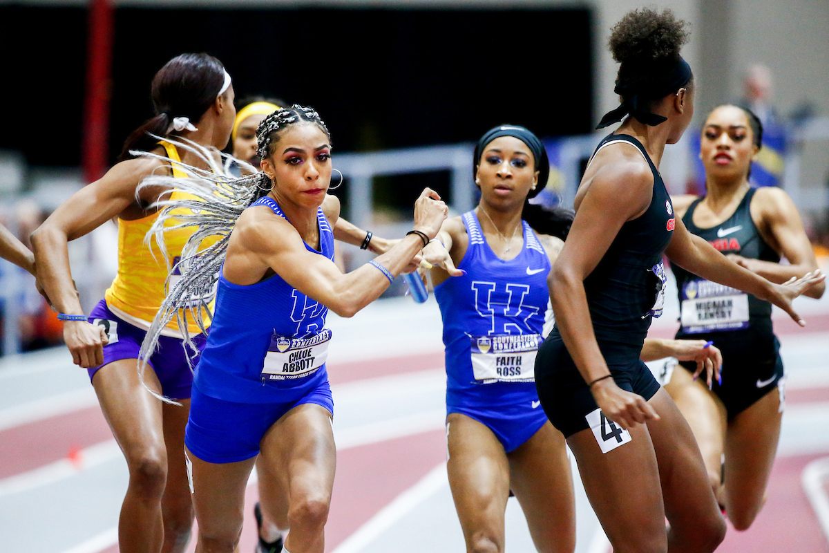 Faith Ross. Chloe Abbott.

Day two of the 2019 SEC Indoor Track and Field Championships.

Photo by Chet White | UK Athletics