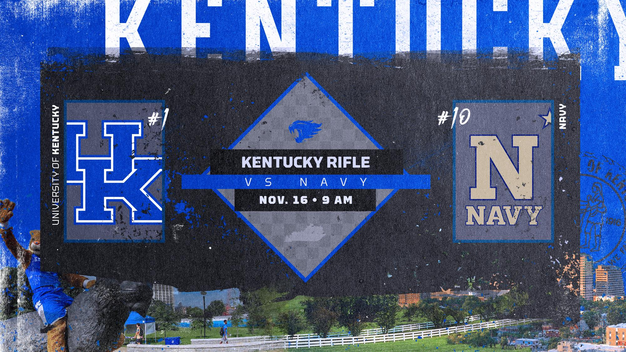 No. 1 UK Rifle Hosts No. 10 Navy in Fall Finale