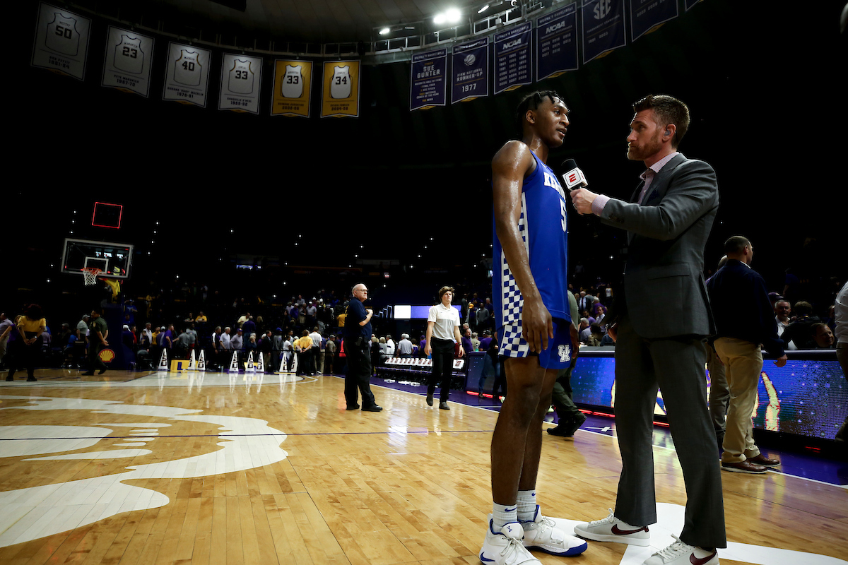 Immanuel Quickley. 

Kentucky beat LSU 79-76.

Photo by Chet White | UK Athletics