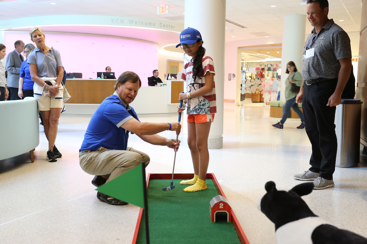 The PGA Tour and select student-athletes partner with the Kentucky Children?s Hospital for a Mini Golf Charity Event on Wednesday, July 18th, 2018 at the Albert B. Chandler Hospital in Lexington, KY.

Photos by Noah J. Richter | UK Athletics