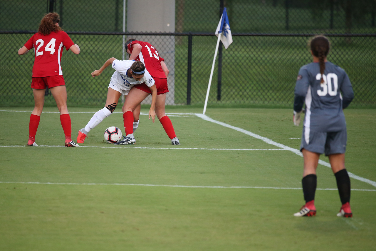 The University of Kentucky women's soccer team beat SIUE 2-1 in the Cats season openr on Friday, August 17, 2018, at The Bell in Lexington, Ky.

Photo by Chet White | UK Athletics