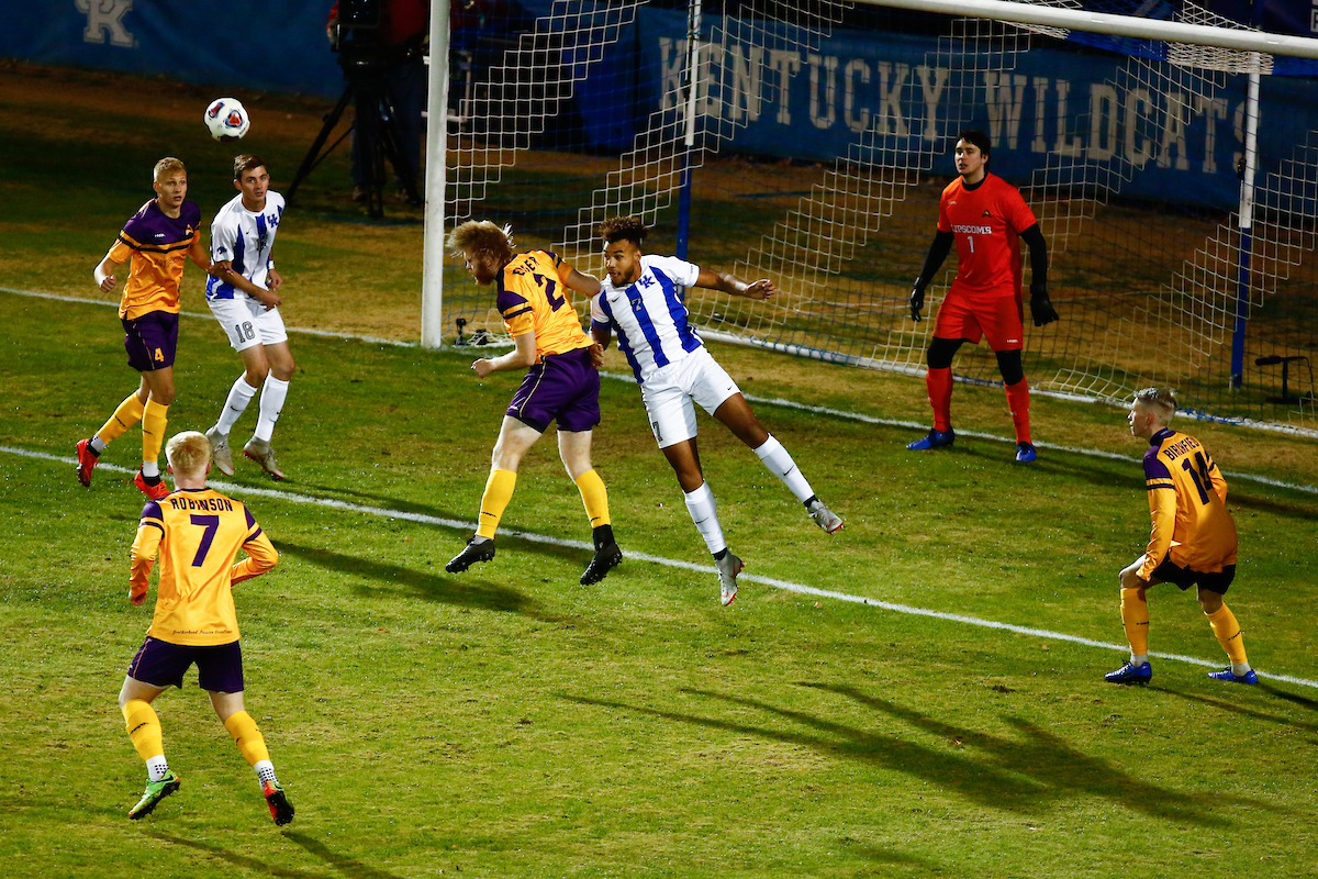 Team. JJ Williams. 

Men's soccer beat Lipscomb 2-1

Photo by Eddie Justice | UK Athletics