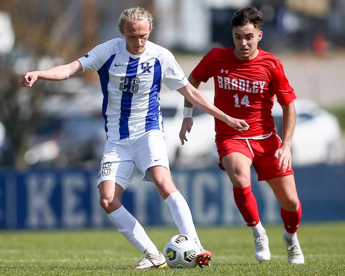 Andrew Erickson.

Kentucky loses to Bradley 2-1.

Photo by Grace Bradley | UK Athletics