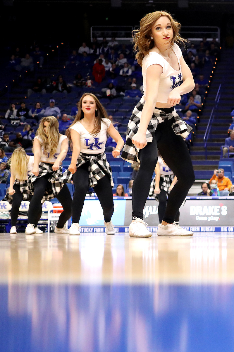 Dance team.

Women's basketball beats Virginia 63-51 at Rupp Arena on Thursday, November 15th, 2018.

Photo by Quinn Foster.