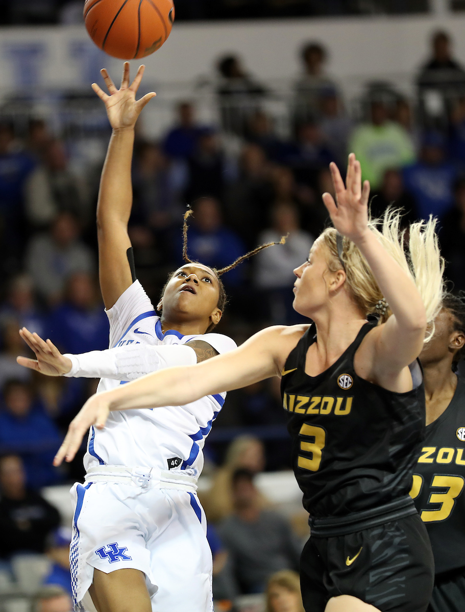 Jaida Roper

The UK Women's Basketball team beats Mizzou. 

Photo by Britney Howard  | UK Athletics