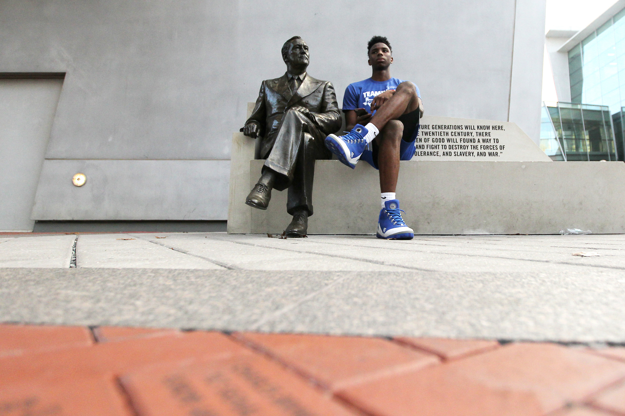 Hamidou Diallo.

University of Kentucky men's basketball team in action during practice at the Smoothie King Center on Friday, December 22nd, 2017, at the Smoothie King Center in New Orleans, Louisiana.

Photo by Quinn Foster I UK Athletics
