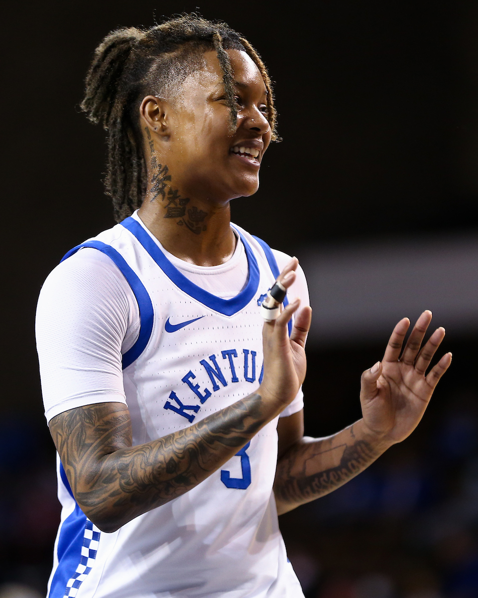 Jazmine Massengill.

Kentucky loses to South Carolina 59-50.

Photo by Tommy Quarles | UK Athletics