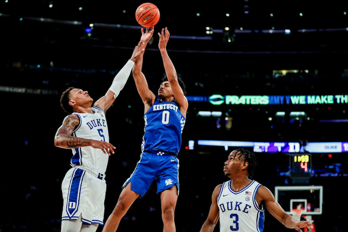 Jacob Toppin.

Kentucky loses to Duke 79-71 in the Champions Classic at Madison Square Garden in New York on Nov. 9, 2021.

Photos by Chet White | UK Athletics