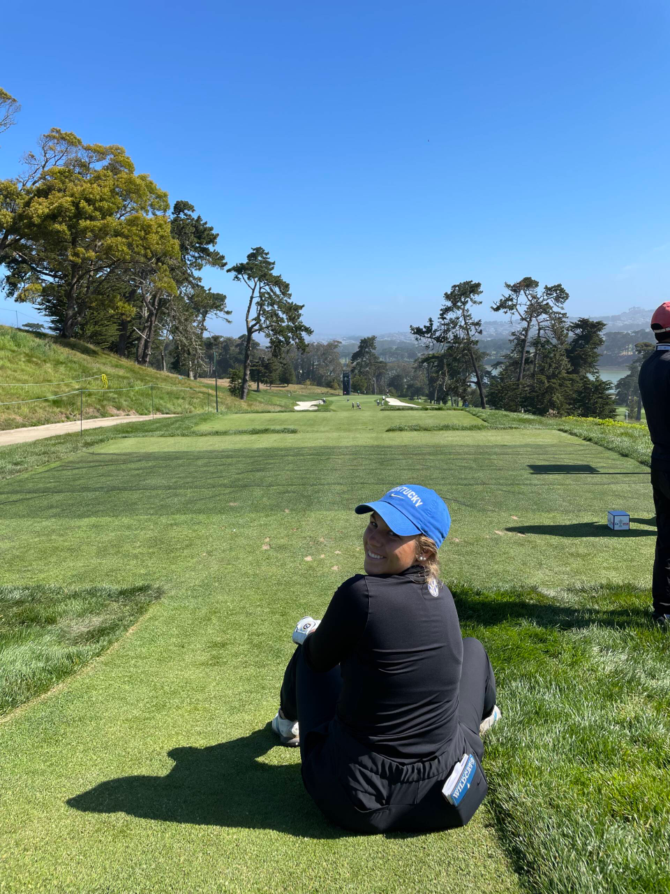 Jensen Castle is playing in the 76th U.S. Women's Open with Laney Frye as her caddie.