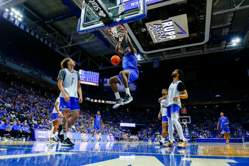 Oscar Tshiebwe. 

2021-22 Blue-White game.

Photo By Barry Westerman | UK Athletics