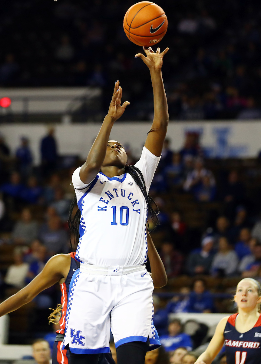 Rhyne Howard

Kentucky beats Samford 79-49. 

Photo by Britney Howard | Staff